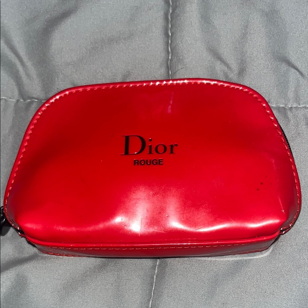 Dior Rouge Red Cosmetic Pouch